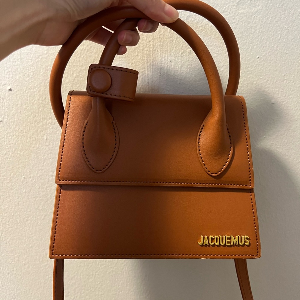 Jacquemus Large Chiquito Brown Bag (with short and long strap included)